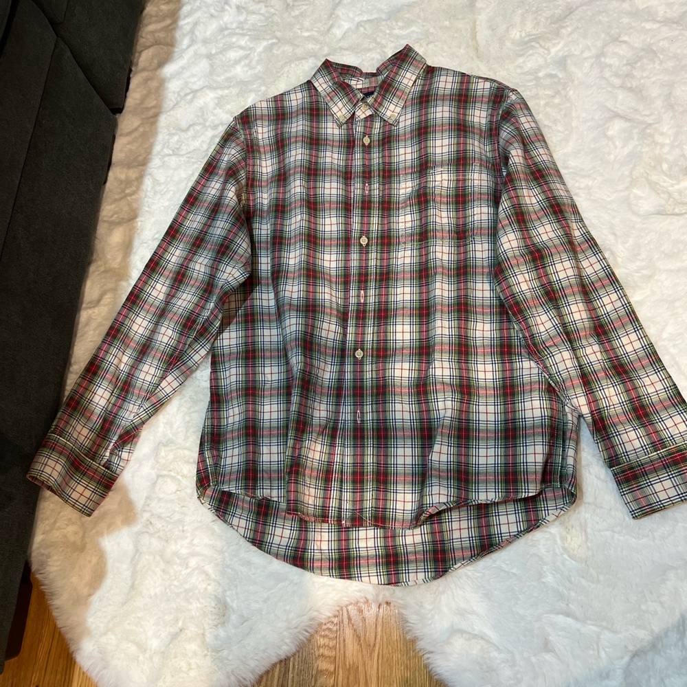 Lands end button down